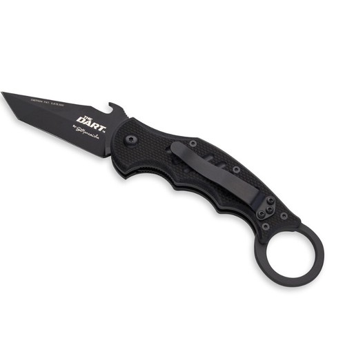 Fox Dart 597 Folding Knife 2.5" N690Co Stainless Steel Karambit Blade Black G10 - Picture 16 of 26