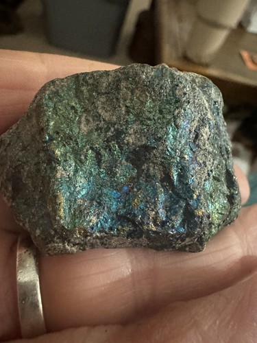 Peacock Ore Natural Raw Chalcopyrite Bornite Rock Stone Collectible Colorful - Picture 6 of 6