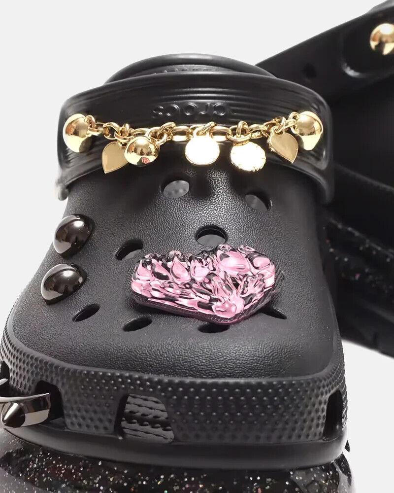 CROCS x ATMOS PINK MEGA CRUSH RAINBOW GLITTER CLOG BLACK US CROCS x ATMOS PINK MEGA CRUSH RAINBOW GLITTER CLOG BLACK US