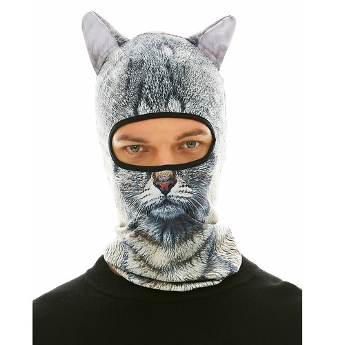 Cat Balaclava / Dog Balaclava Halloween Hat Cute Full Face Hood Mask for Sports - Picture 17 of 33