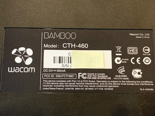 Wacom CTH-460 Bambus Schwarz Stift und Touch Grafiktablett - Originalverpackt mit Stylus... - Bild 4 von 4