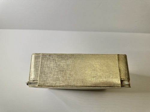 CHRISTIAN DIOR Beauty CD Logo Cosmetic Case Champagne Gold - Picture 5 of 7