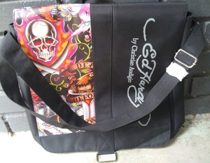 Ed-Hardy-Black-Messenger-Tote-Laptop-Computer-Bag