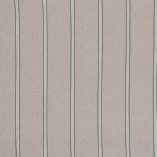 Columbia Stripe Green Fabric Linen Two Tone Cotton Curtains Cushions Upholstery - Picture 6 of 6