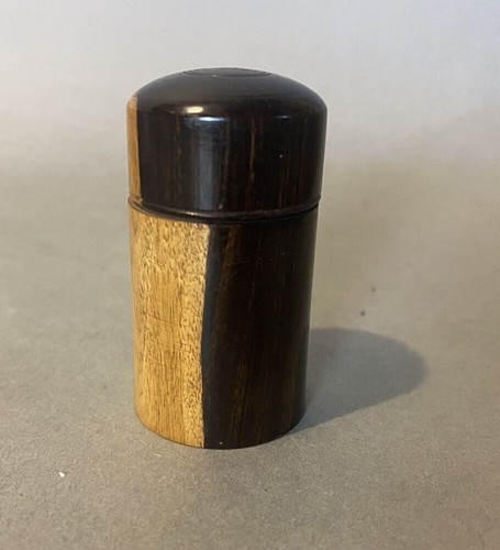 Vintage Antique Victorian Turned Rosewood Traveling Inkwell - Picture 5 of 6
