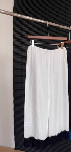 Tibi Lace Applique Slip Skirt Size M - Foto 2 di 3