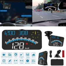 GPS Car Digital Speedometer Head Up Display LED HUD MPH/KMH Speeding Tired #t$~