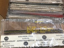 50 Allen Bradley AB 1.5 Ohm 1/2W 5% Carbon Comp Resistors NOS US Navy Surplus