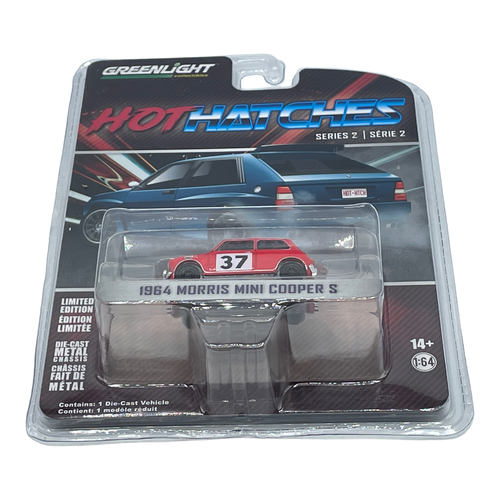 #37 Paddy Hopkirk Monte Carlo Win Classic Mini Cooper S Red 1:64 Scale Diecast - Picture 9 of 10
