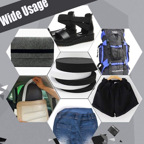 Flaches weißes Gummiband zum Schneidern, Nähen, Modedesign und Boutique 25MT - Bild 48 von 72