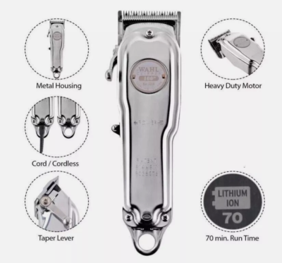 WAHL コードレース　100周年記念・限定モデル　メタルエディション Wahl Cordless Clipper Metal Set 1919 Silver 100 Year