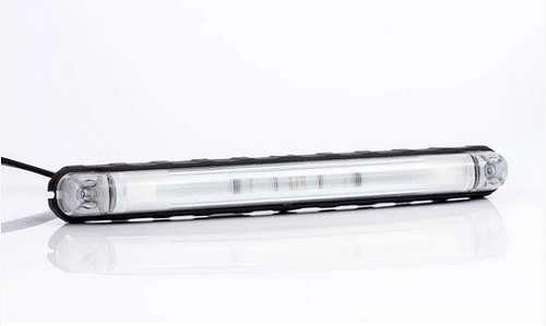 2x LED UMRISSLEUCHTE. - LICHTLEITERTECHNINK MIT 2 LED - WEIß - 242 x 28 MM - Zdjęcie 4 z 5