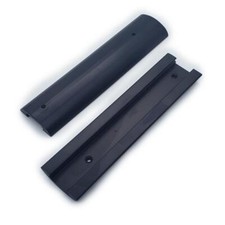 2 PCS Picatinny Rail Covers Standard Aluminum rail anodized black Panel 6" Grips