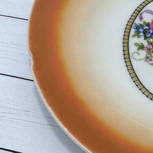Vintage Antique 20’s-30’s Lustre Ware Floral Rose Print 7” Plate - Bild 5 von 7
