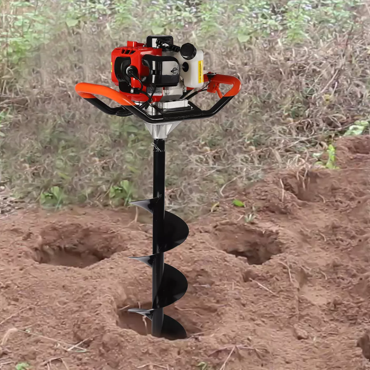 52cc Gas Powered Post Hole Digger 2 Stroke Earth Auger with 20