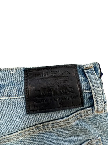Levis Women's 501 Button Fly Big “E” Cut off Blue Jean Shorts Size 26 - Picture 6 of 11