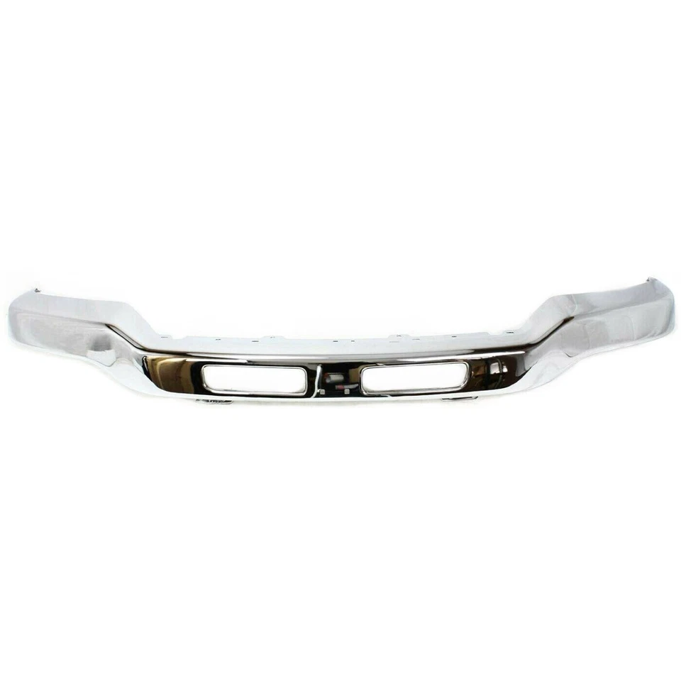 New Front Chrome Steel Bumper For 2003-2007 GMC Sierra GM1002463 w/ Brackets Foto 3 de 4