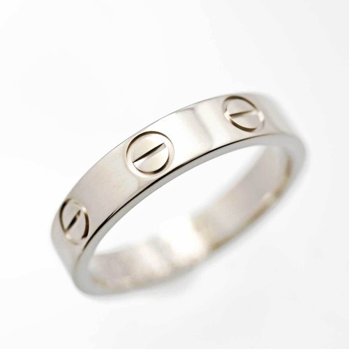 Cartier Mini Love Ring 18K WG White Gold 750 Size 47 US 4 JP 7 Fast Shipping - Picture 6 of 6