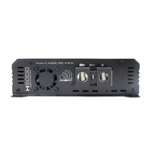AMPLIFICADOR MONO MASSIVE AUDIO HIPPO H5000 5000 VATIOS RMS X 1 @ 1 OHM 10.000 W MAX - Imagen 7 de 8