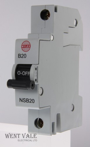 Wylex NH NSB Range Mk 2 6a to 50a Single Pole Type B MCB's rated @ 6kA Used B1U - Picture 2 of 14