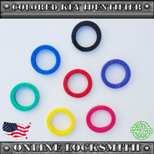6X New Key Identifiers Ring Universal For All Keys Types Lucky Line 6 Colors - Bild 3 von 4