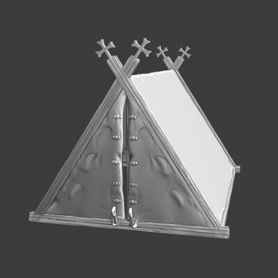 Northern Crusades Miniatures Medieval Crusader Tent Nordic Terrain Scenery 28mm