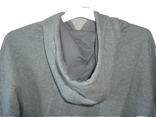 All in Motion Men's Size M Heather Gray Cotton Fleece Hooded Sweatshirt - Picture 4 of 7