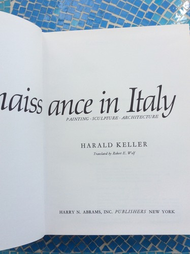 1st ED The Renaissance in Italy by Harald Keller Color Illustrations Free Ship - Picture 4 of 8