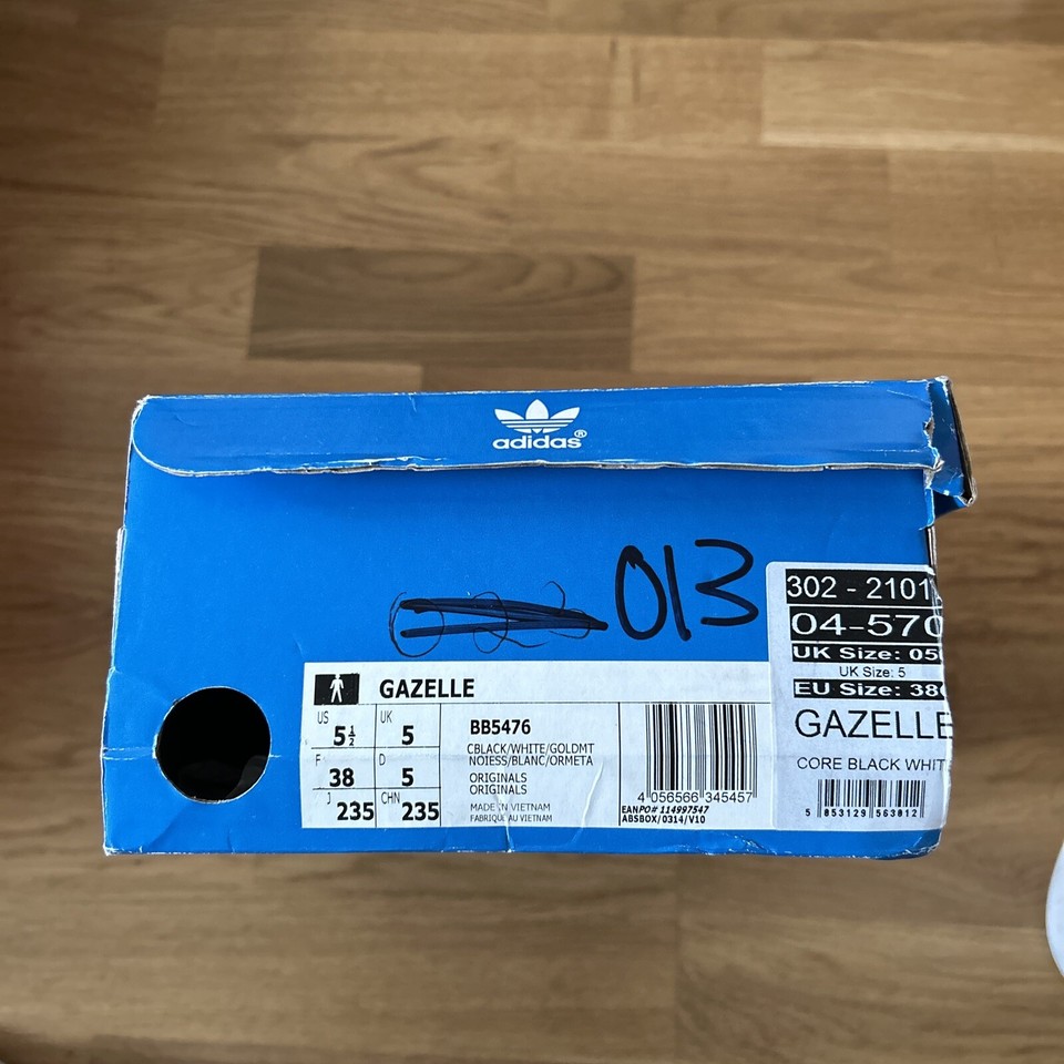 Adidas Empty Shoe Box blue size uk 5 eBay