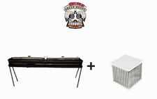 Canalina Con Sistemi Automatici Cuoci Arrosticini 62 Slot + Cubo Per Spiedini 