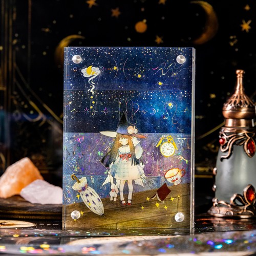 Fantasy Moon Astrology Holographic Washi Tape Journal Card Scrapbooking Stickers - Picture 10 of 18