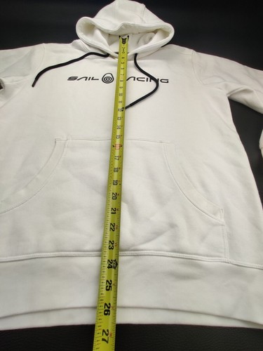 Felpa con cappuccio pullover Sail Racing (SR Hood) uomo media bianco/nero - Foto 10 di 11