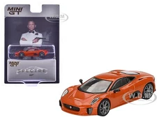 JAGUAR C-X75 ORANGE JAMES BOND "SPECTRE" (2015) 1/64 DIECAST BY MINI GT MGT00903