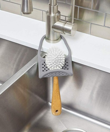 Umbra Sling fregadero de cocina accesorio de esponja único soporte, carbón, rojo o blanco - Imagen 6 de 15