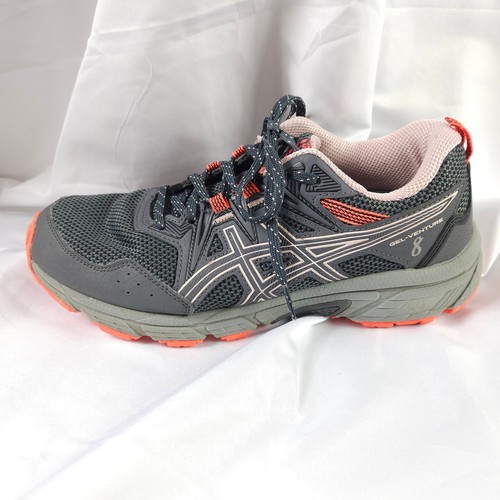 Asics Venture 8 Gel Mujer 8 Ancho Gris Zapatos para Correr Tenis 1012A708 - Imagen 6 de 10