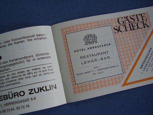 Vienna Vienna Guest Passport from Travel Agency Zuklin from the 1970s Austria - Picture 3 of 7