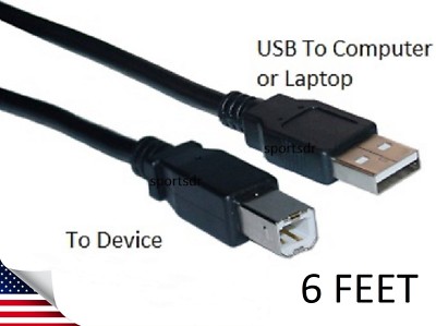 6ft USB Printer Cable Cord for Canon Pixma MG2120 MG2220 MG3120 MG3122 MG3220 6ft USB Printer Cable Cord for Canon Pixma MG2120 MG2220 MG3120 MG3122 MG3220