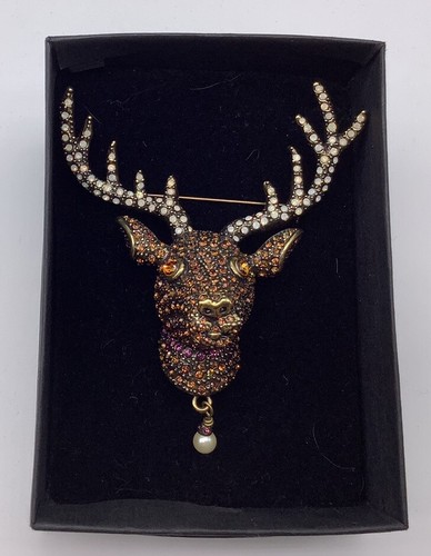 Heidi Daus " Rudy Reindeer Pin NEW - Picture 3 of 4