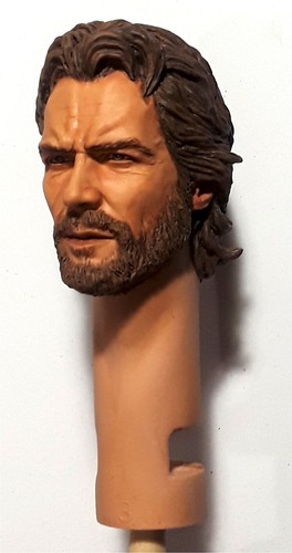 1:6 Custom Portrait Clint Eastwood as Josey Wales Tooled to fit Marx Johnny West - Picture 5 of 9