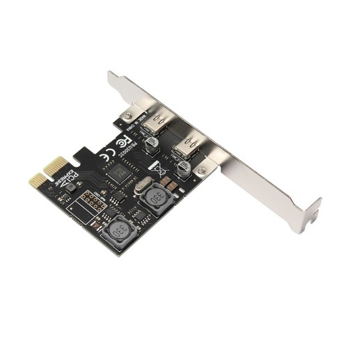 PCIE1X to 2 Port USB3.1 x2 TypeC Adapter 2 Port TypeC PCIe Expansion Card Fast - Afbeelding 7 van 8