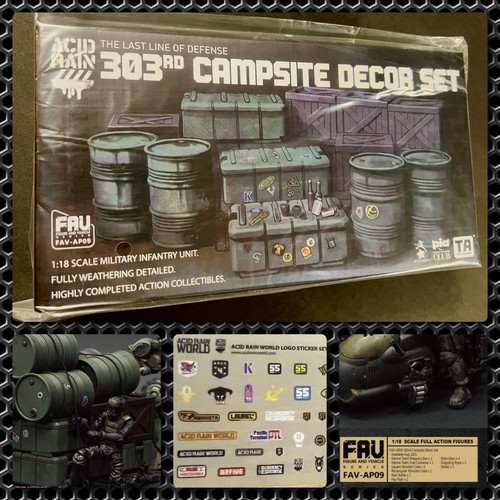 ACID RAIN FAV-AP09 303rd Campsite Decor Set gi joe 3.75" 1/18 Action Figure Lot - Picture 24 of 24