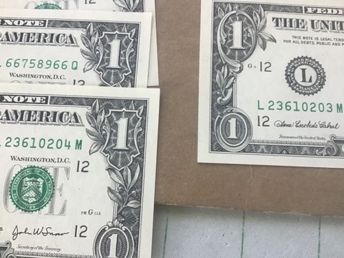 2003 A CRISP UNC $1 ๐ One Dollar Bill Uncirculated ๐ Buying 1 Note - Picture 9 of 12
