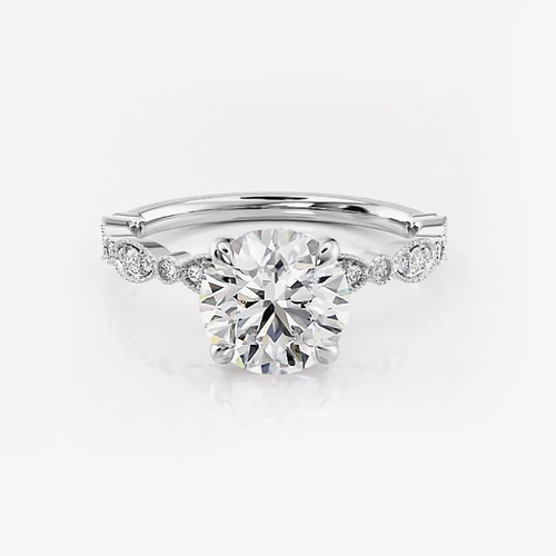 Bridal Wedding Ring 14k White Gold IGI Lab Created 1.90 Ct Round Cut Diamond - Picture 2 of 17