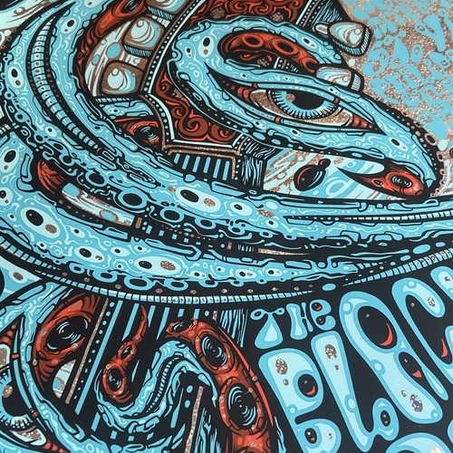 The Black Keys Dec 2014 Atlanta GA Sparkle Foil #/60 Concert Poster 30”x22” Mint - Picture 7 of 12