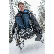 Wheel Blades XL - Wheelchair Ski's for Rear Wheels or Strollers (Pair)