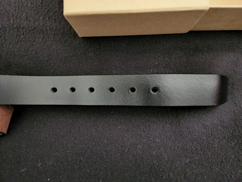 Cinturón de cuero para hombre marrón talla 52 - Imagen 3 de 4