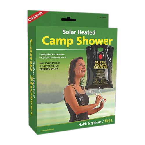 Coghlans Portable Compact Solar Heated Camping Shower 19 Litre Capacity - Picture 2 of 3