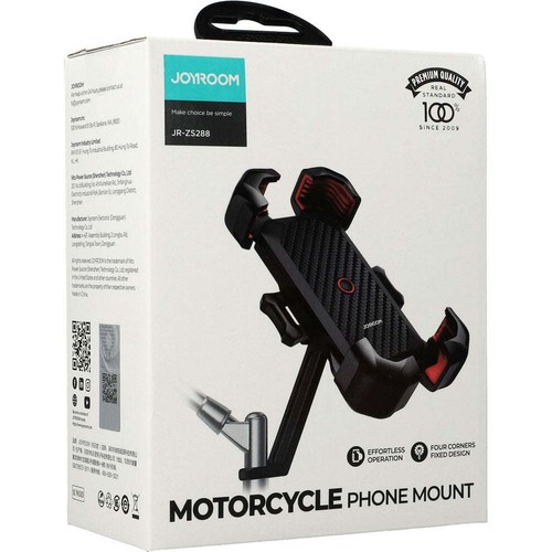 Motorrad Handyhalterung am Spiegel Joyroom Motorrad-Halterung Halter Schwarz/Rot - Bild 4 von 4