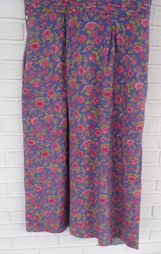 Prendisole donna vintage April Cornell bottoni rosa floreale rayon boho cottage taglia S - Foto 4 di 11