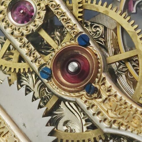 VACHERON & CONSTANTIN . Top Grade Skeleton. Pocket to Wrist Watch Conversion - Picture 14 of 22